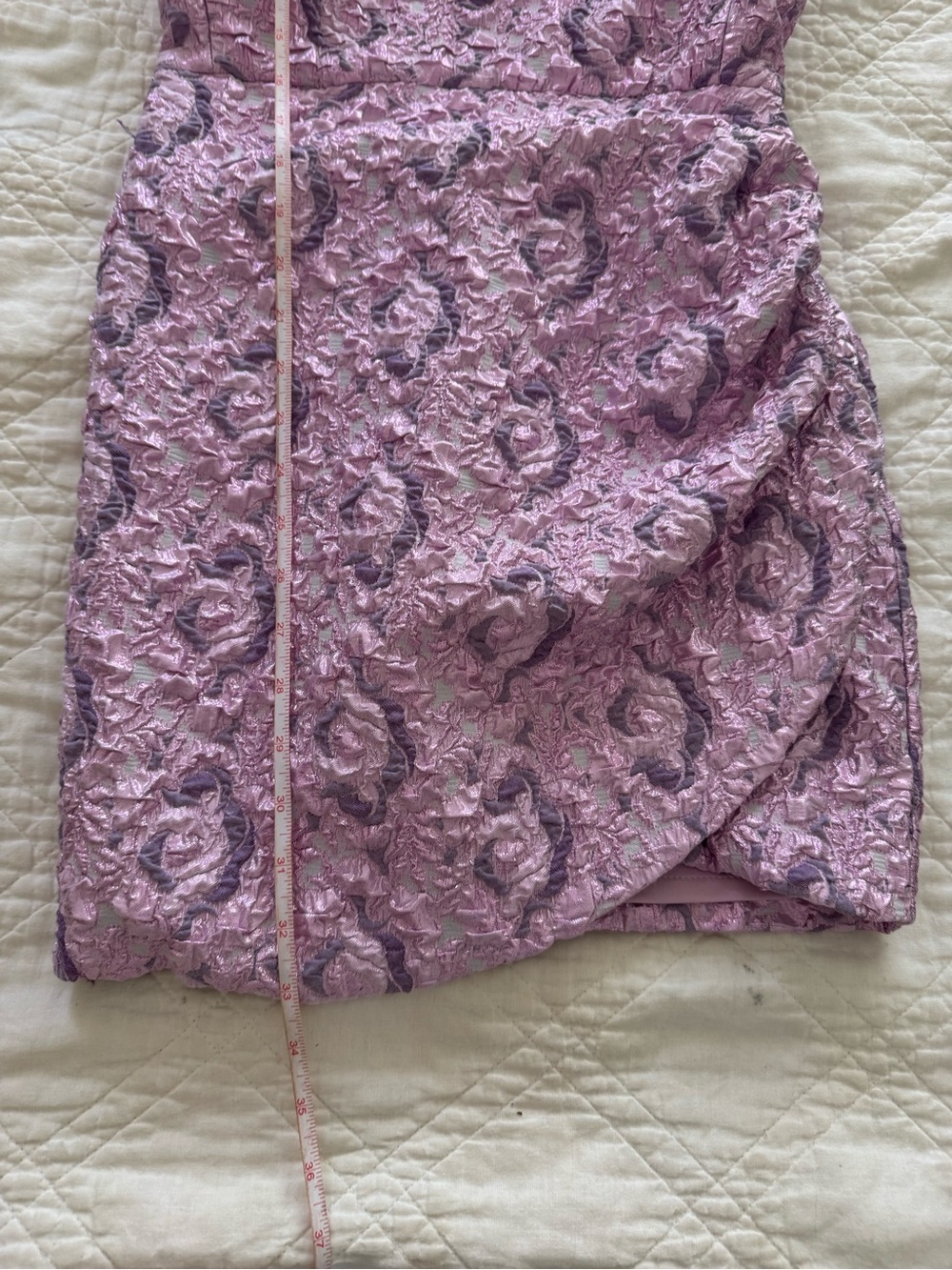 Zara Lilac Ruffled Dress - Picture 8 of 8